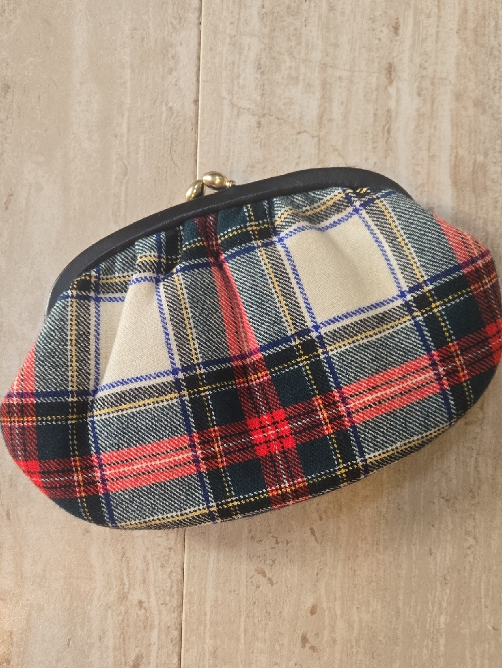 Archie Brown & Son Vintage Plaid Clutch